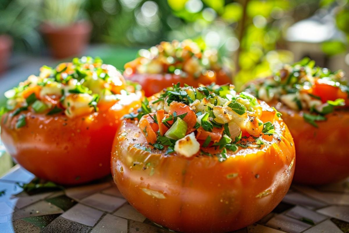 Les tomates farcies rafraîchissantes pour l'été : une recette simple et délicieuse sans allumer le four